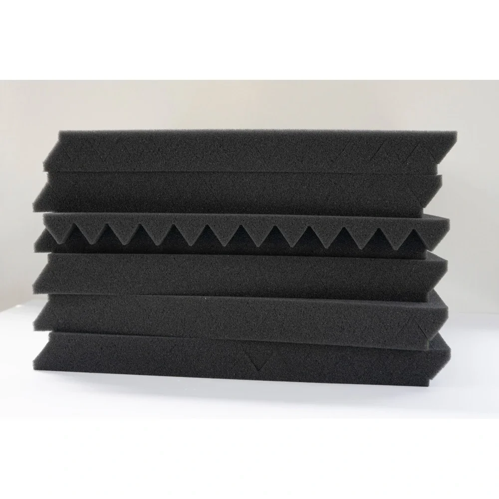 Lot of 48 - Acoustic Foam Panel Wedge Studio Sound Dampening Wall Tiles 12x12x1